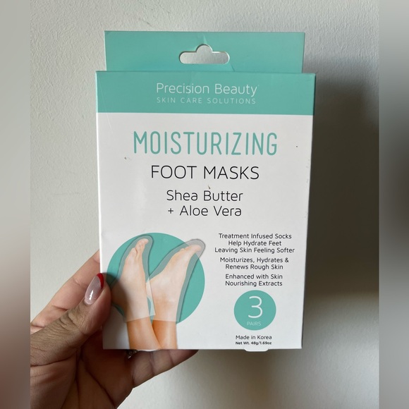 Precision Beauty Moisturizing Foot Masks Shea Butter +Aloe Vera 3 Pairs - Picture 1 of 2